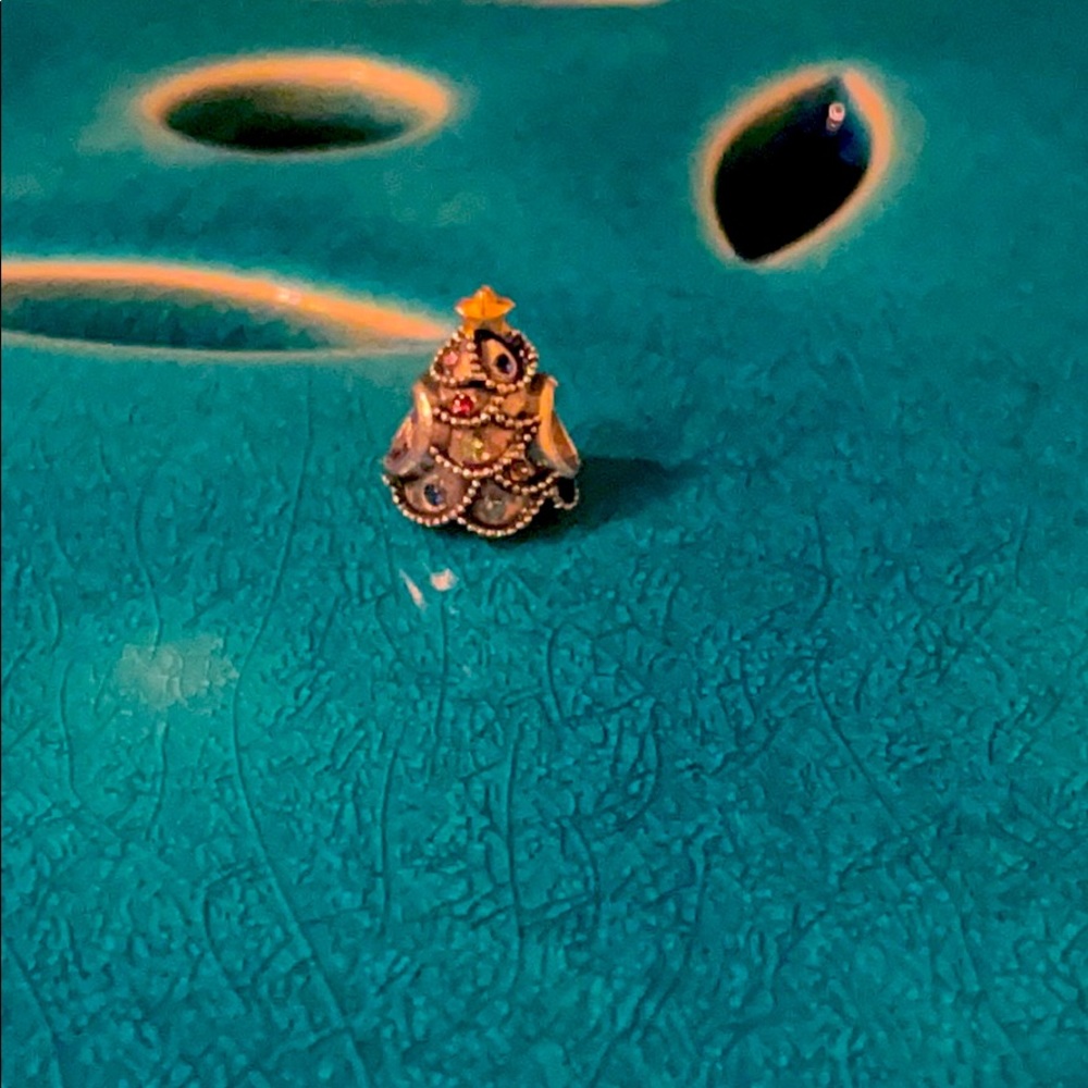 Sterling silver Christmas tree charm